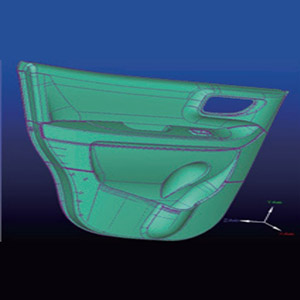 逆向得到的車門內(nèi)飾板3D數(shù)模.jpg